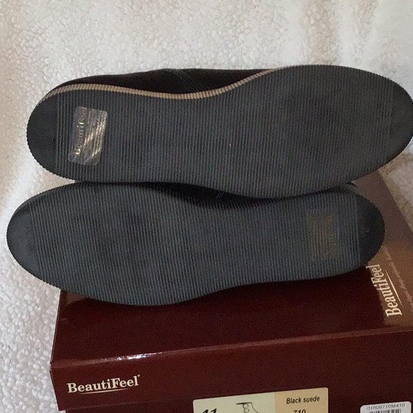 Beautifeel Sz 41 Goldy Black Suede Bootie - Picture 6 of 7